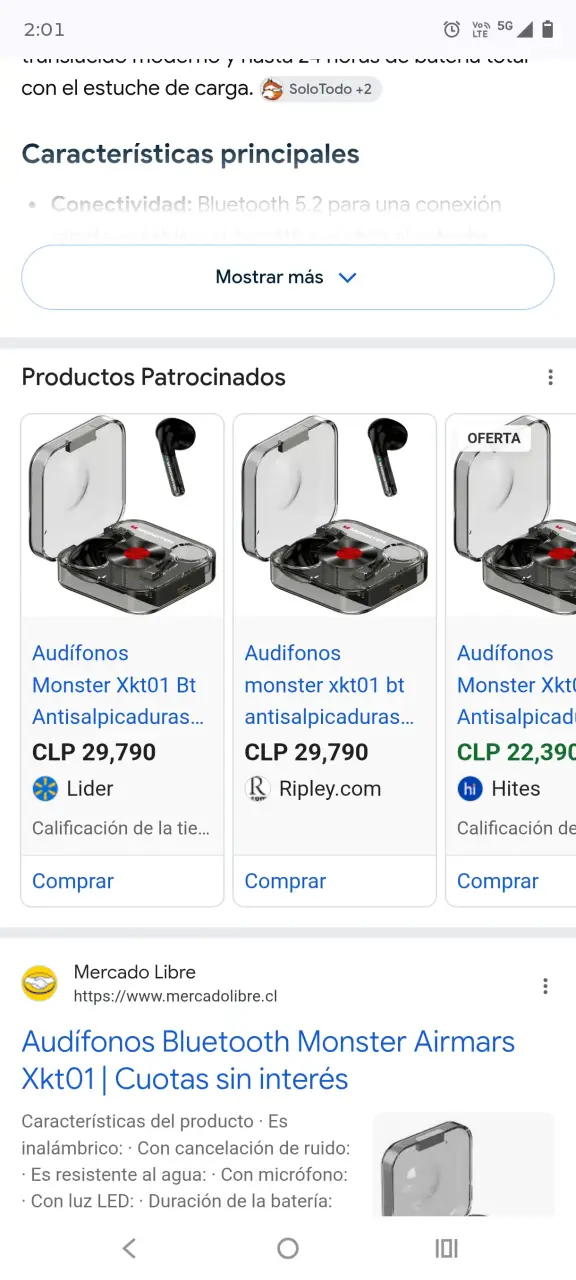 VENDO AUDÍFONOS INALÁMBRICOS MONSTER GAMER XKTO1 - 5