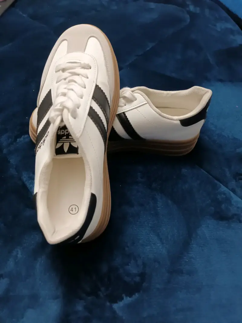 Zapatillas N 39 deportivas blancas con negro - 2