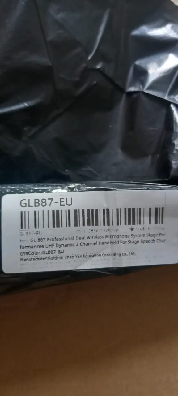 Sistema de micrófono inalámbrico UHF GLXD4 - 2
