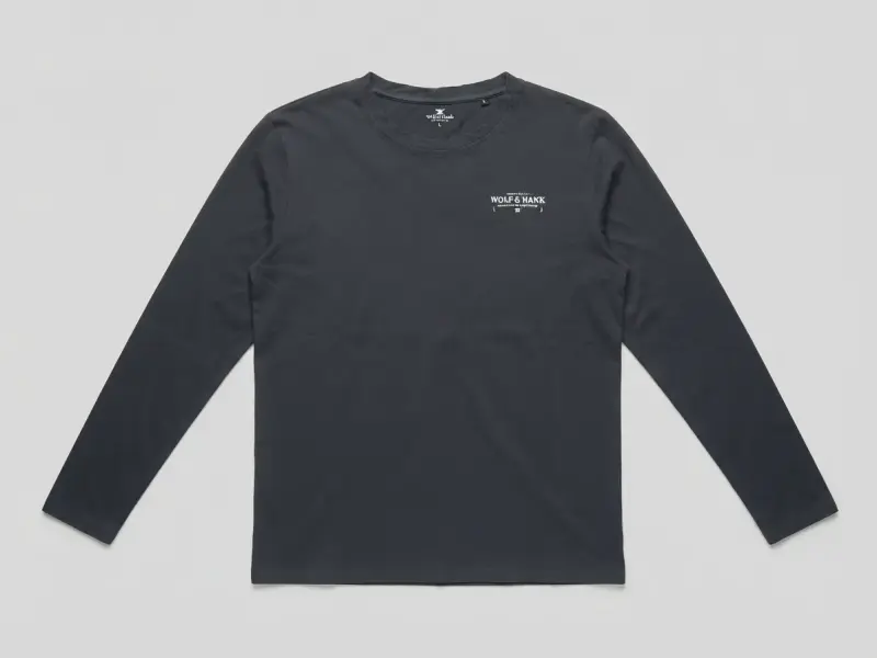 Polera manga larga negra Wolf & Hank. - 1