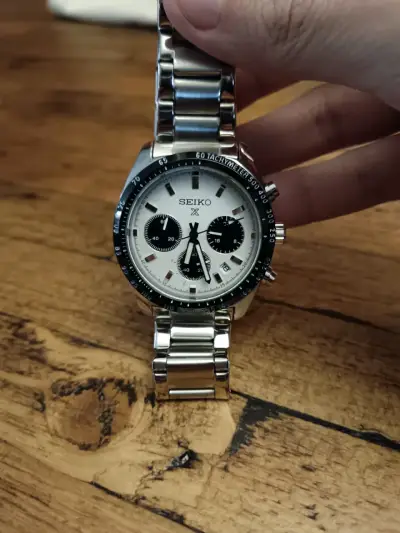 Reloj Seiko cronógrafo de acero inoxidable - miniatura 1