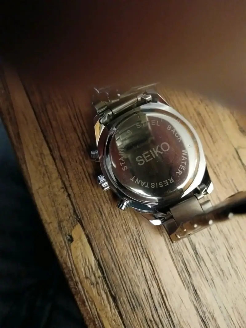 Reloj Seiko cronógrafo de acero inoxidable - 4