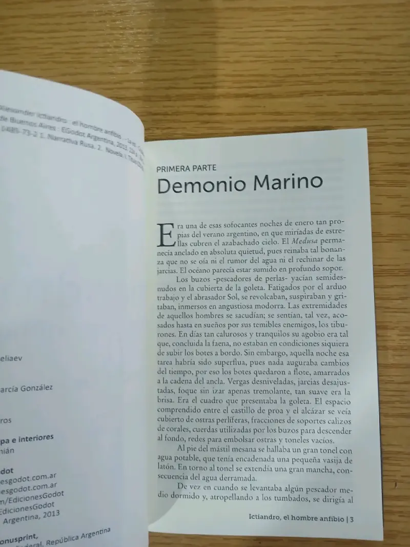 Libro 'El Hombre Anfibio' de Alexander Beliaev - 2
