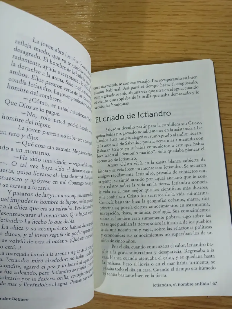 Libro 'El Hombre Anfibio' de Alexander Beliaev - 3
