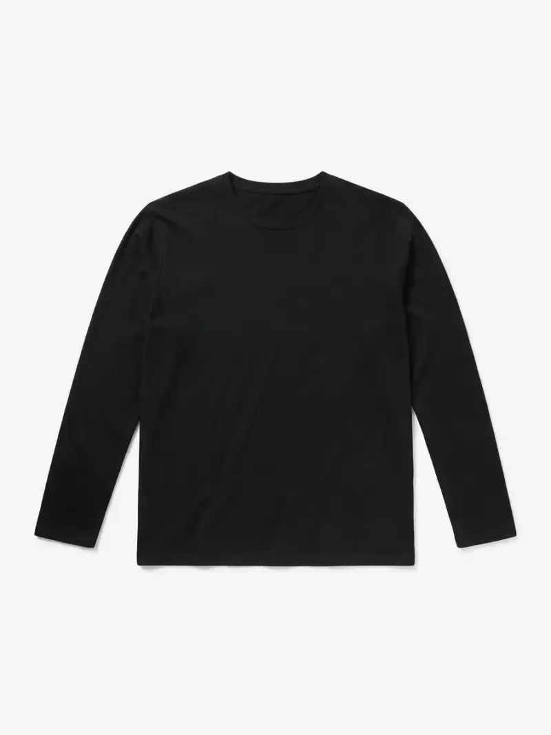 Polera Negra Manga Larga Unisex