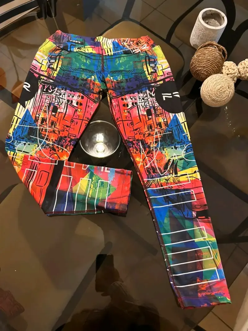 Leggings deportivos multicolor para mujer