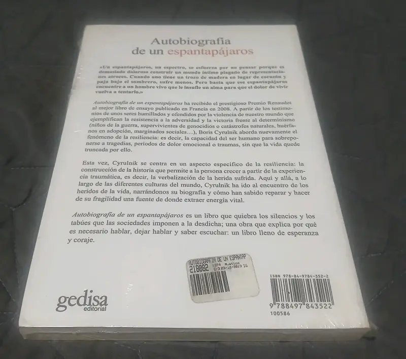 Libro 'Autobiografía de un espantapájaros' de Boris Cyrulnik - 4