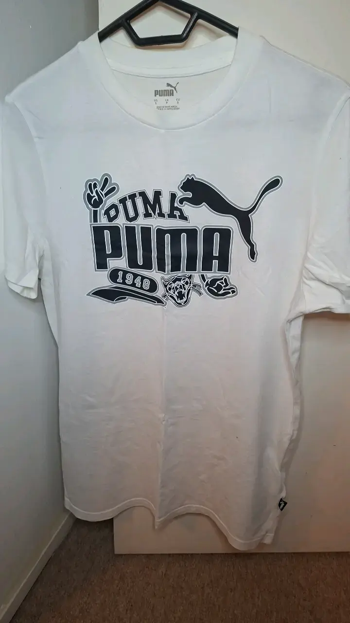 Polera blanca Puma con logo grande - 2
