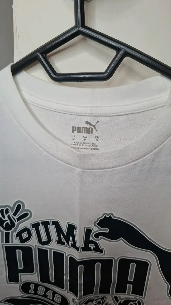 Polera blanca Puma con logo grande - 3