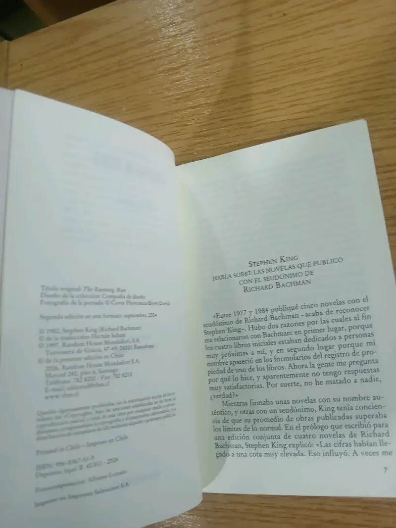Libro 'El Fugitivo' de Stephen King en buen estado - 2