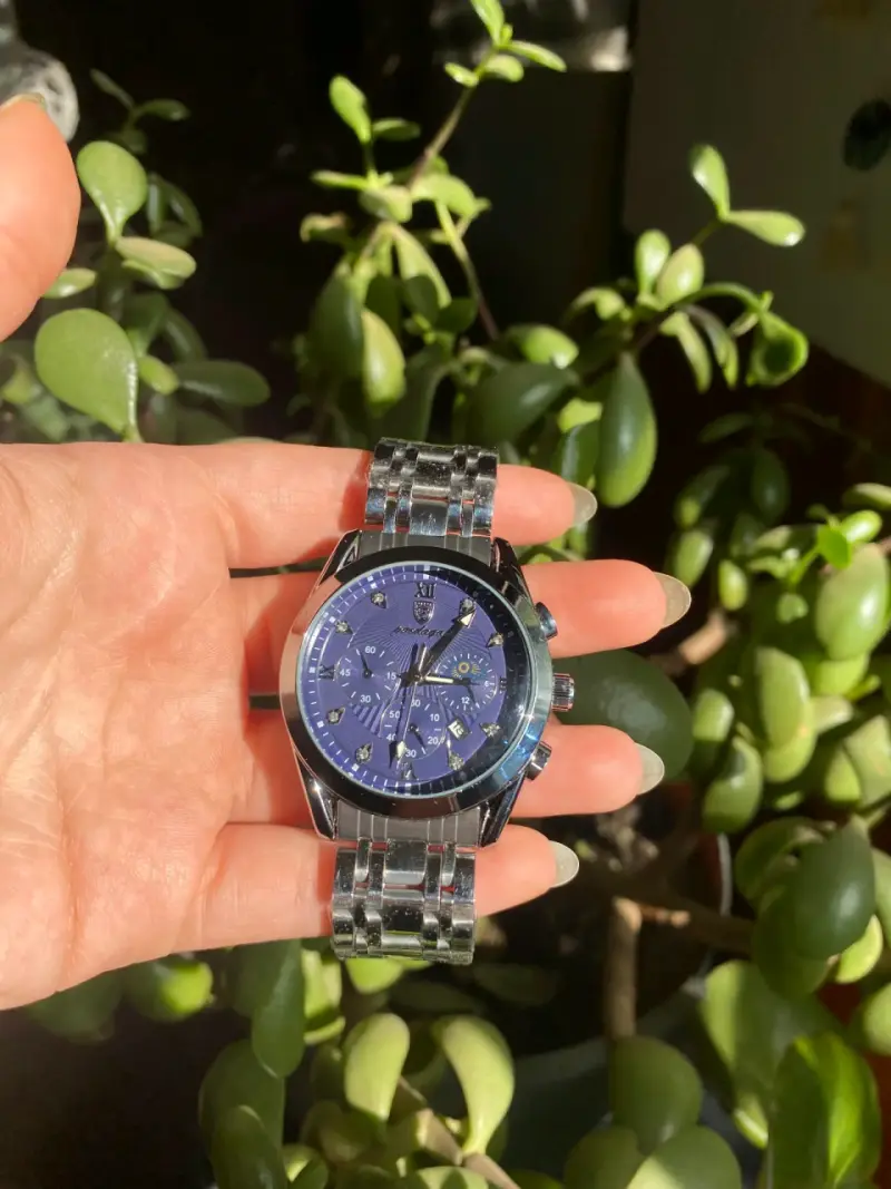 Reloj Montre Claire azul con cronógrafo - 2