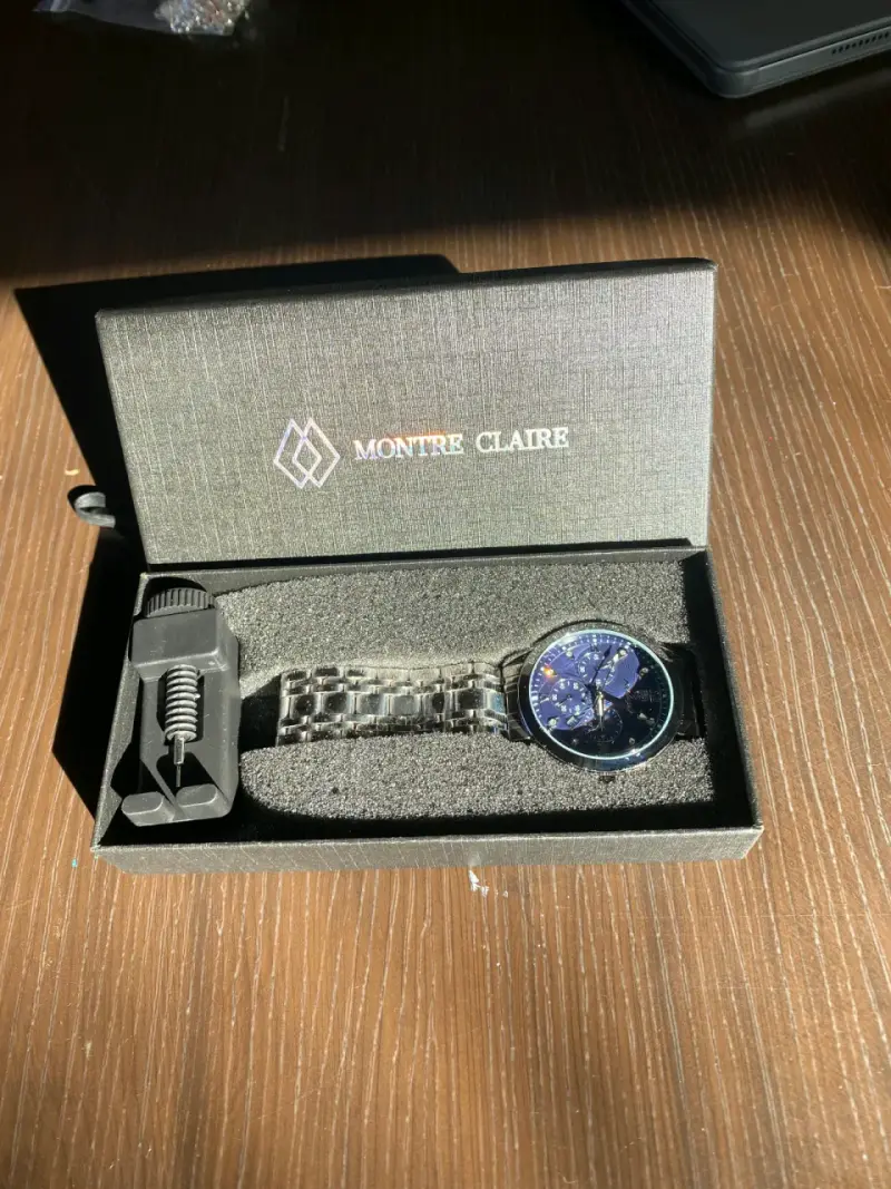 Reloj Montre Claire azul con cronógrafo - 3