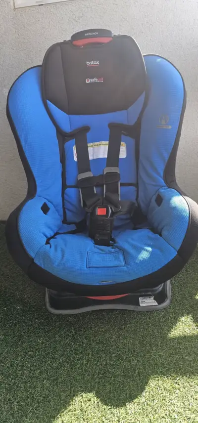 Silla de auto Britax Marathon azul para bebé - miniatura 5
