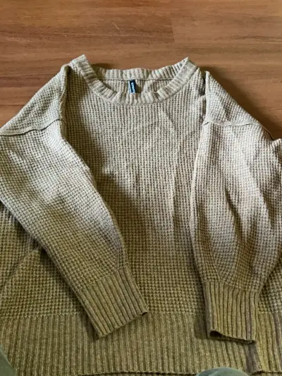 Suéter de punto beige Barbados para mujer - miniatura 1