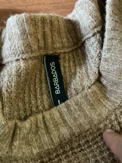 Suéter de punto beige Barbados para mujer - miniatura 3