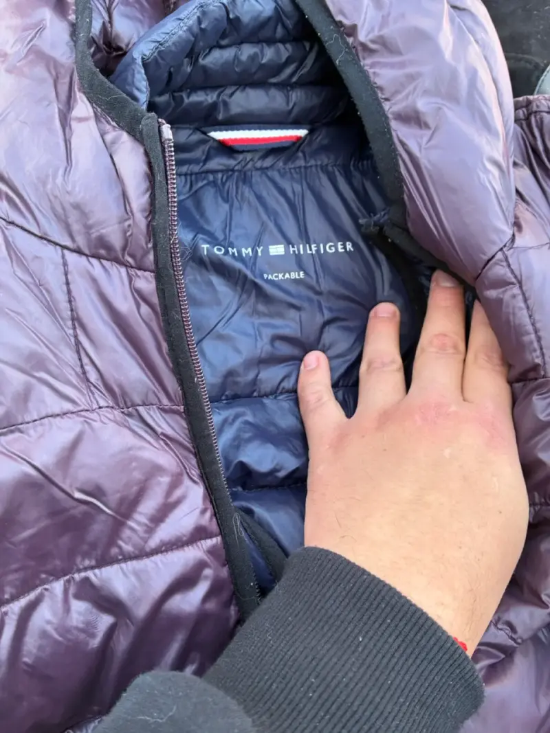 Chaqueta acolchada Tommy Hilfiger morada - 2