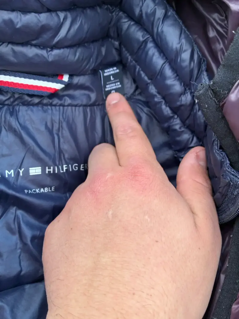 Chaqueta acolchada Tommy Hilfiger morada - 3