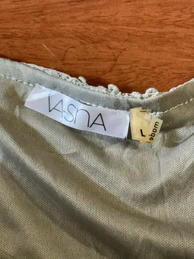 Vestido de encaje gris para mujer talla L - miniatura 3