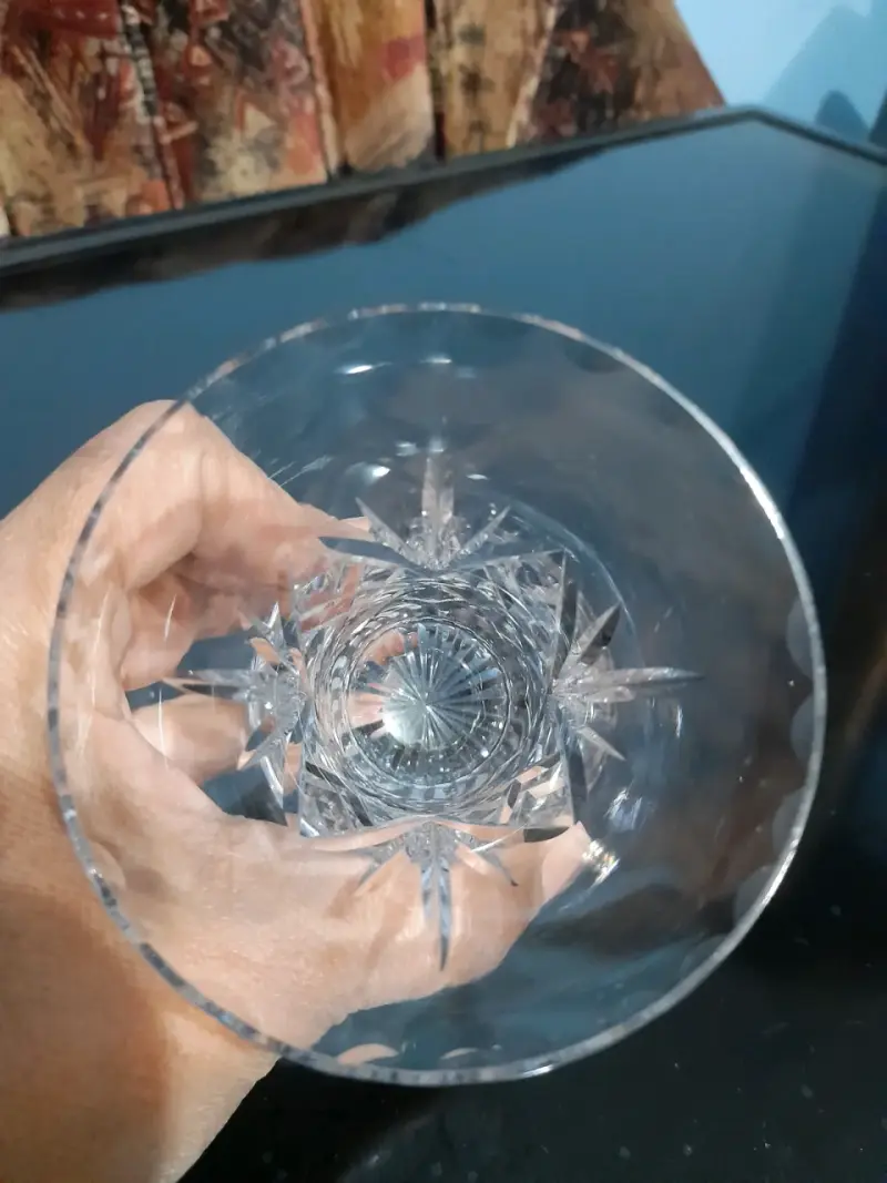 Copa de cristal grabada elegante - 3