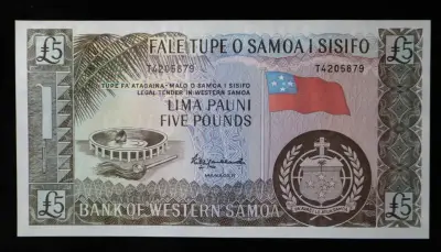 Billete de 5 Libras de Samoa Occidental - miniatura 1