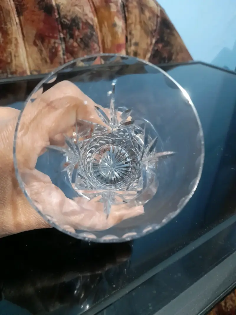 Vaso de cristal tallado elegante - 4