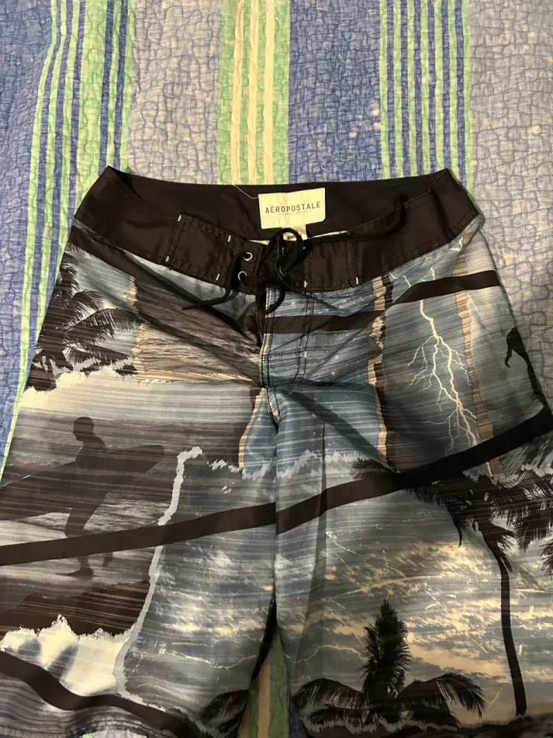 Shorts de baño estampados Aéropostale para hombre
