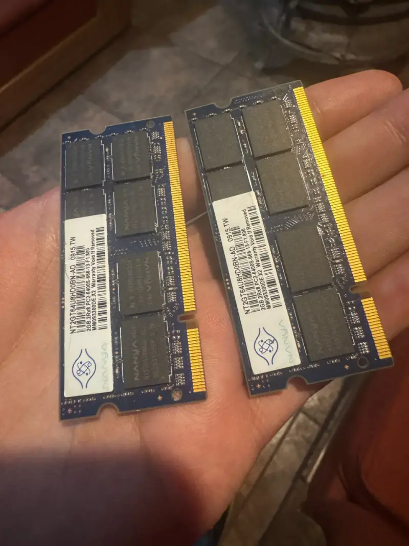 Pack Memorias RAM DDR3 4GB Nanya para laptop