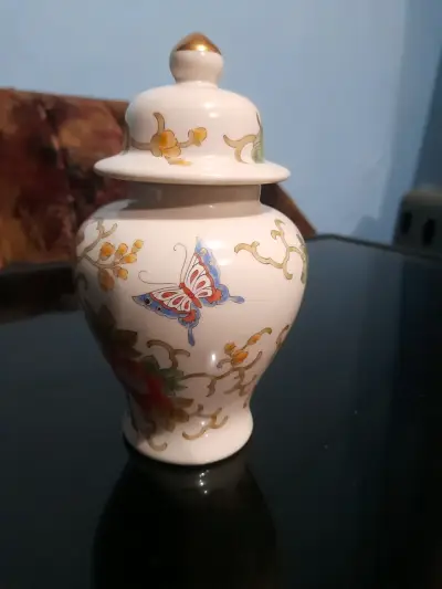 Potiche o tarro de jengibre vintage de porcelana - miniatura 3