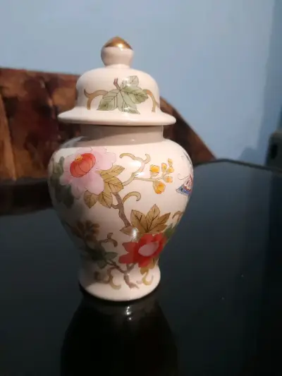 Potiche o tarro de jengibre vintage de porcelana - miniatura 4