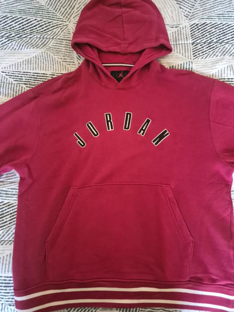 Polerón con capucha Jordan rojo para hombre - 2