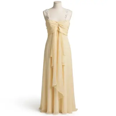 Vestido de noche largo con encaje floral - miniatura 2