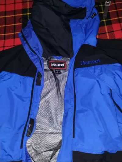 Chaqueta impermeable azul Marmot para hombre - miniatura 1