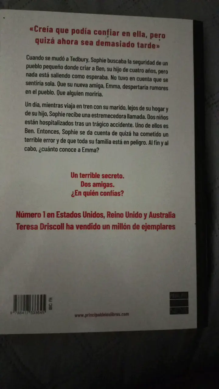 Libro 'La Amiga' de Teresa Driscoll - 2