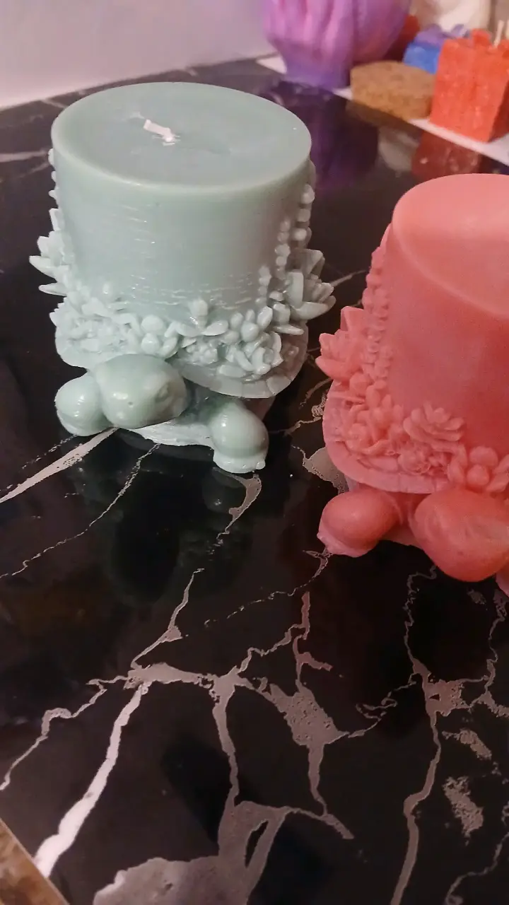 Velas decorativas en forma de tortuga