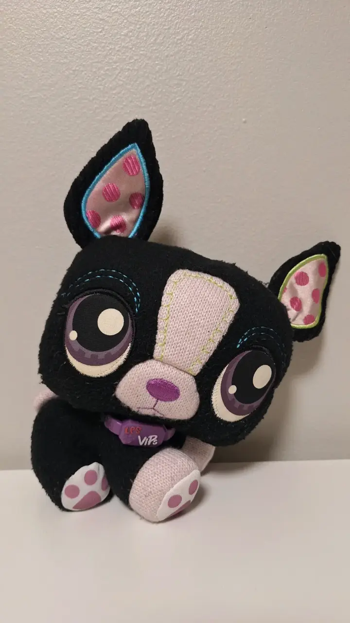 Peluche LPS perrito Boston Terrier - 3