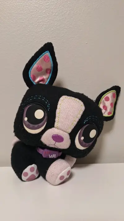 Peluche LPS perrito Boston Terrier - miniatura 3