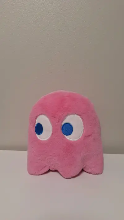 Peluche fantasma rosa pacman - miniatura 1