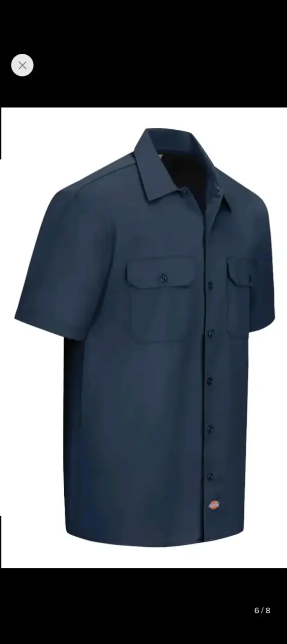 Camisa azul de trabajo Dickies con bolsillos - 2