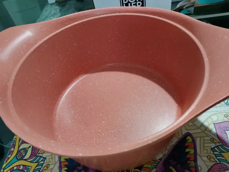 Olla de cocina antiadherente con tapa de vidrio - 3