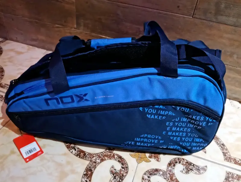 Bolso paletero de pádel Nox azul y negro - 3