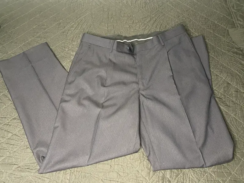 Traje formal gris con corbata un solo uso talla 46 - 3