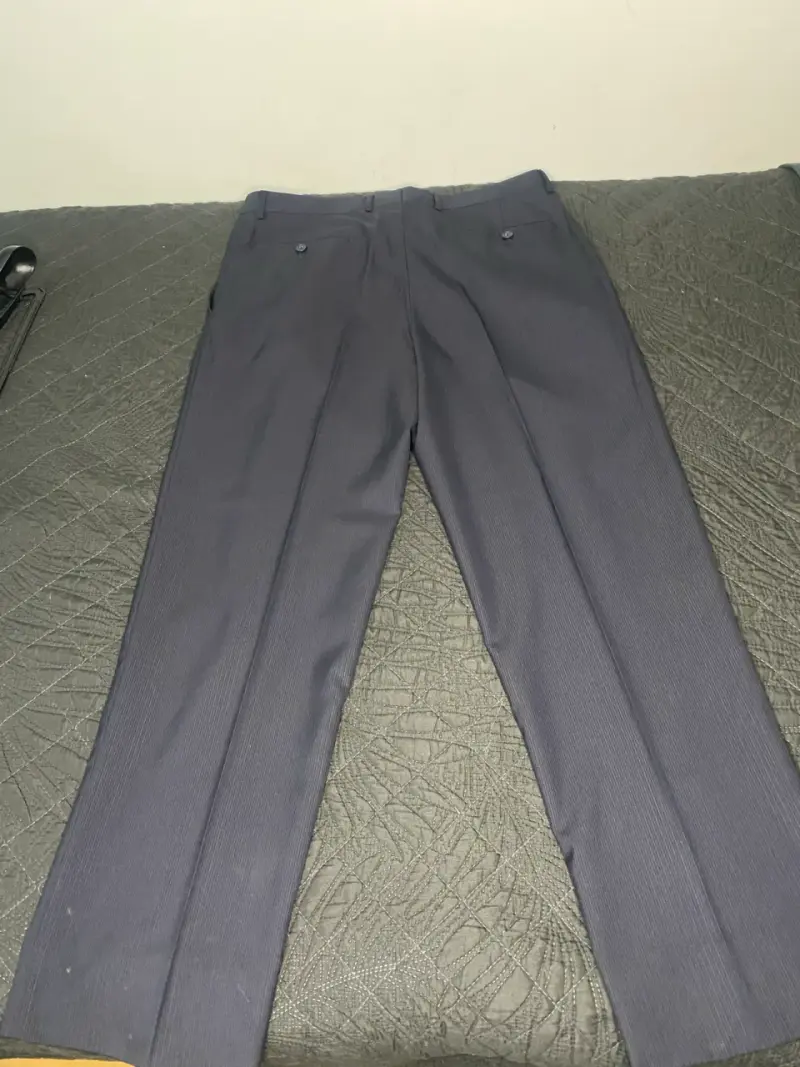 Traje formal gris con corbata un solo uso talla 46 - 4