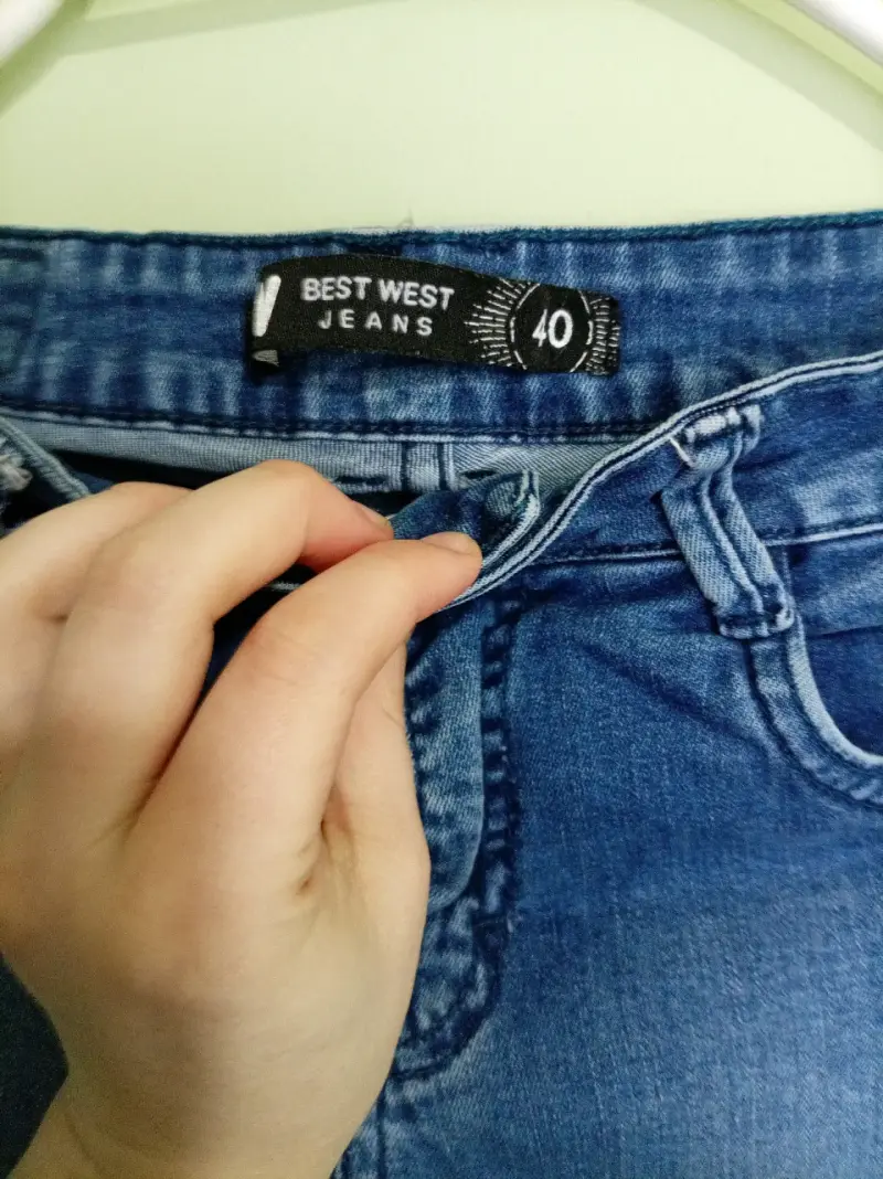 Jeans azul con franjas laterales Best West - 2