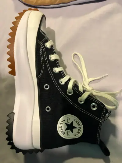 Zapatillas Converse All Star negras con plataforma - miniatura 1