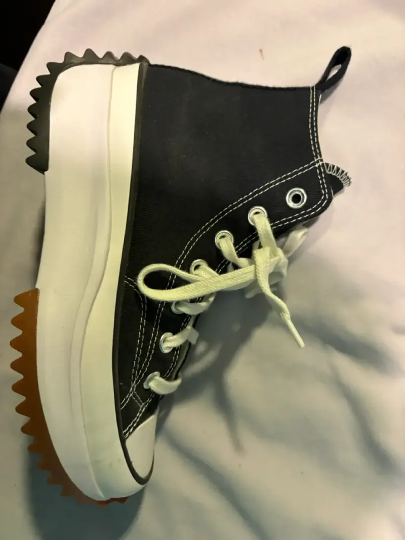 Zapatillas Converse All Star negras con plataforma - 2