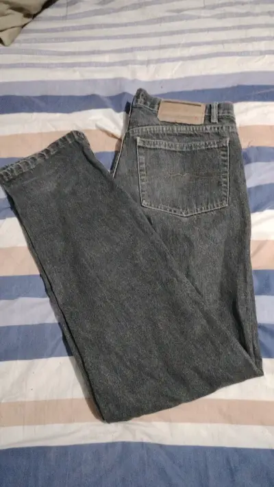 Jeans de mezclilla gris Quarry para hombre - miniatura 1