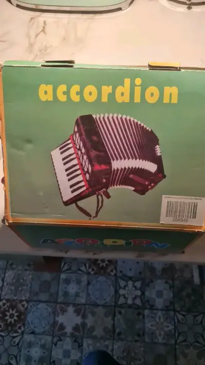 Acordeón de juguete rojo para niños Scimone - miniatura 1
