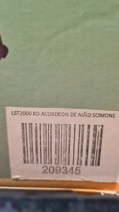 Acordeón de juguete rojo para niños Scimone - miniatura 2