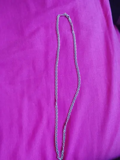 Cadena de plata para hombre estilo cubano - miniatura 1