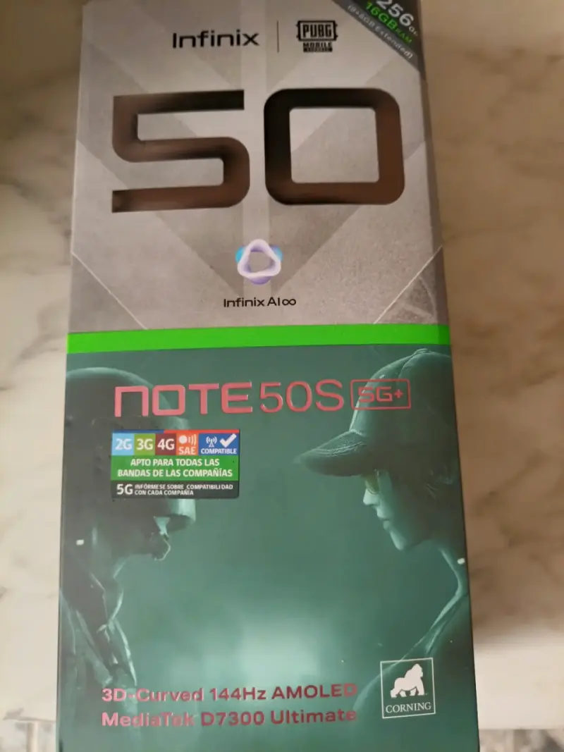 Smartphone Infinix Note 50S 5G con Pantalla AMOLED - 3